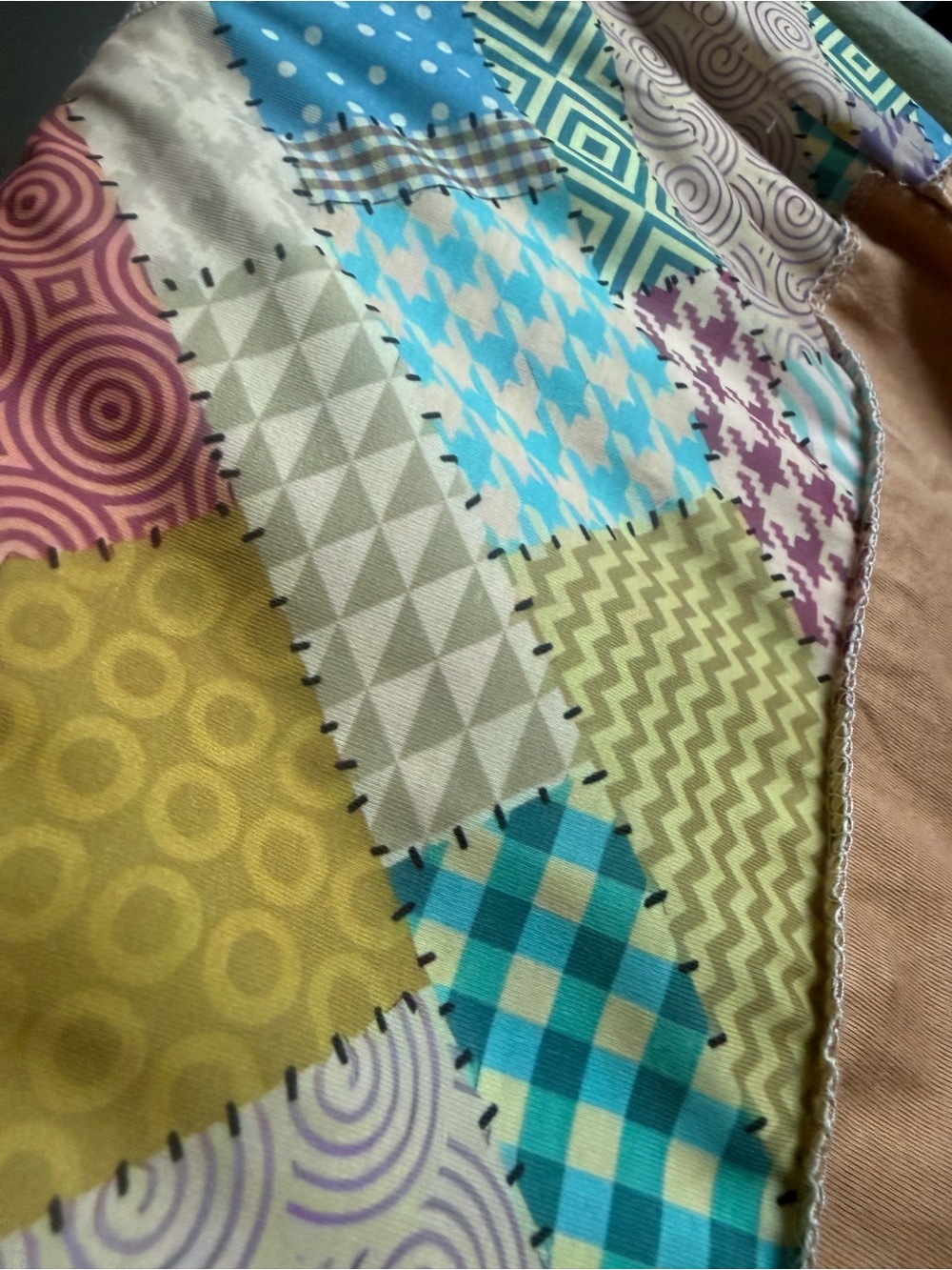 Colorful Boho Patchwork Overalls - Picture 4 of 6